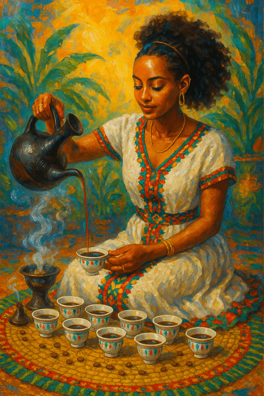 Illustration of Modern Coffee Culture